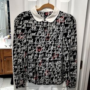 Kate Spade Ooh La La Button Down Blouse